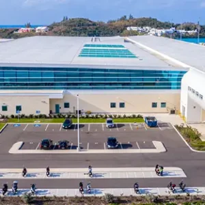 Bermuda L.F Wade Airport from the sky