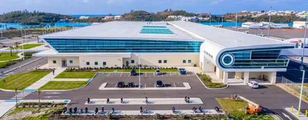 Bermuda L.F Wade Airport from the sky