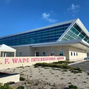 Bermuda L.F Wade Airport outside drop-off spot