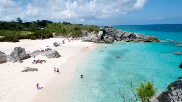 South shore beach and blue water