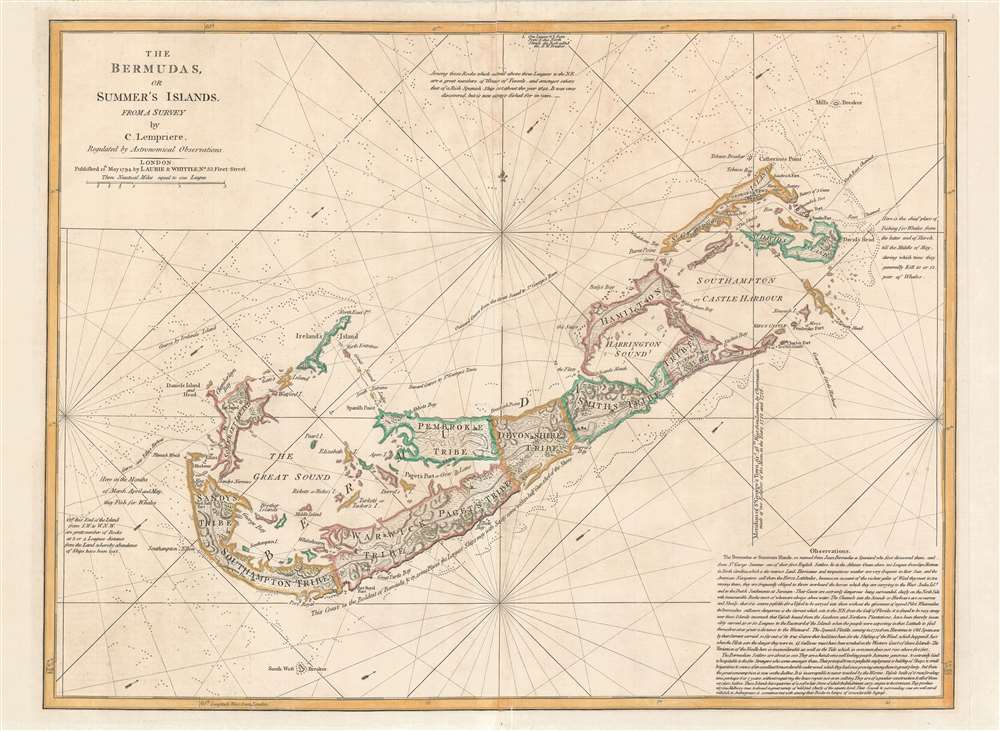 Vinatge map of Bermuda https://www.geographicus.com/P/AntiqueMap/bermuda-lempriere-1794