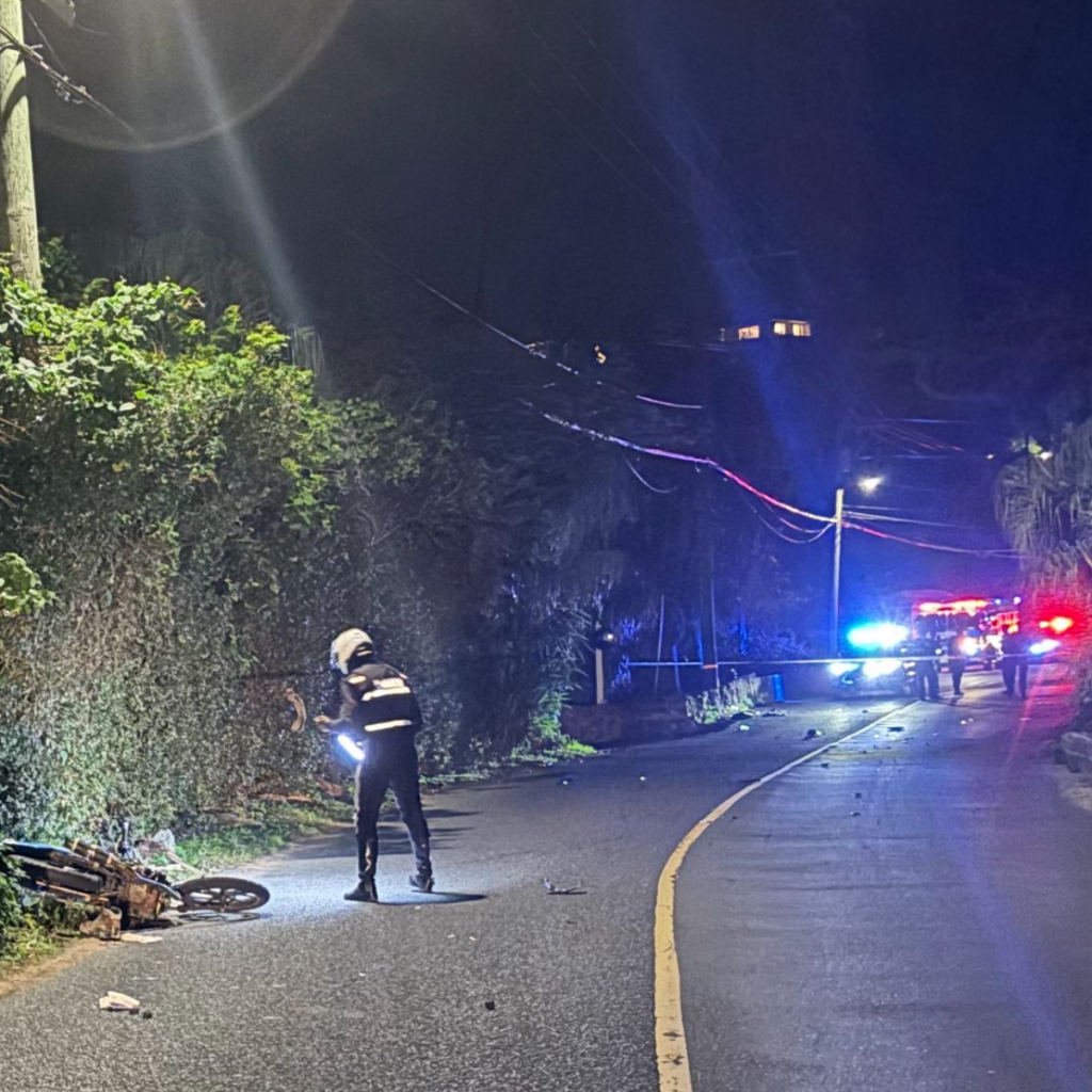 Bermuda police accident scene